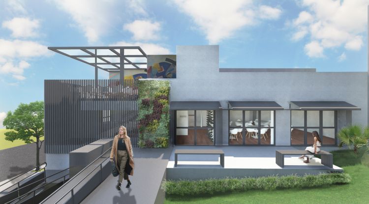 Projeto de arquitetura para restaurante, pelo escritório de arquitetura MWARQ, liderado pela arquiteta Marcela Wandenkolk.