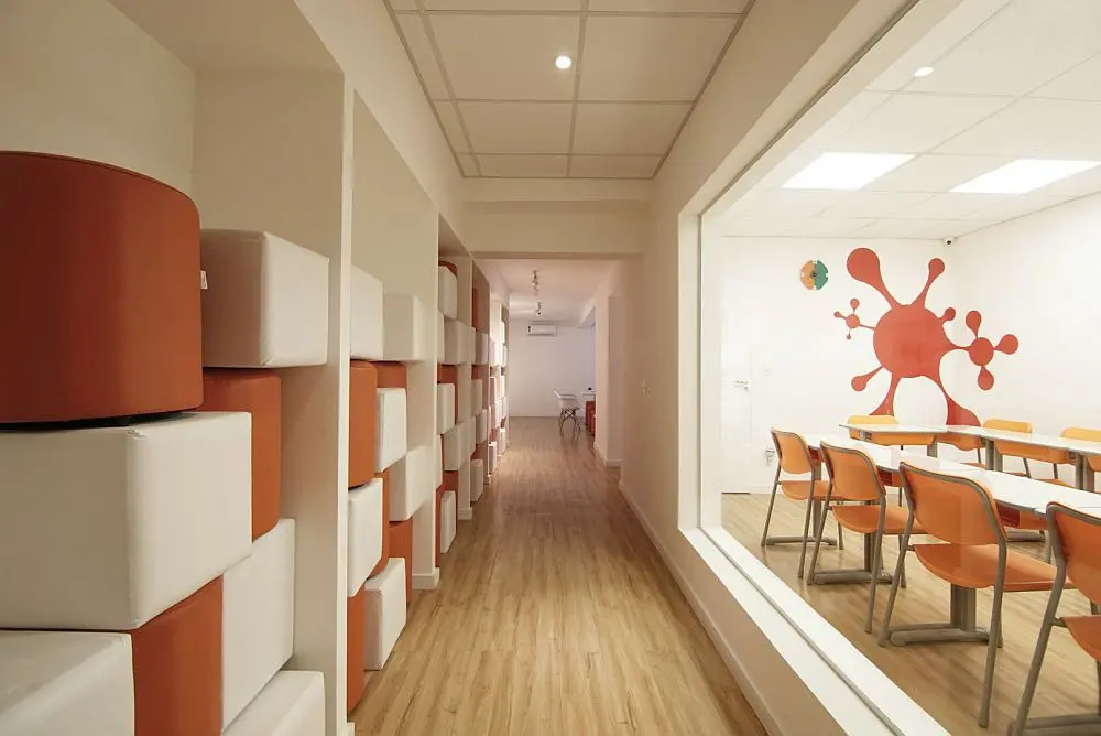 Projeto de arquitetura para reforma comercial em Santos, pelo escritório de arquitetura MWARQ, liderado pela arquiteta Marcela Wandenkolk. Franquia Educacional Supera.