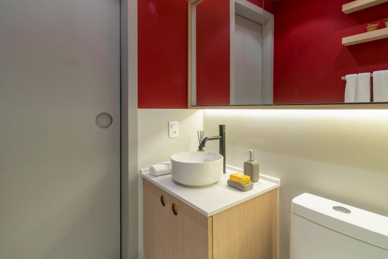 Projeto de arquitetura para apartamento decorado do Empreendimento Nurban Campo Belo, São Paulo, pelo escritório de arquitetura MWARQ, liderado pela arquiteta Marcela. Arquitetura para incorporação. Arquitetura para incorporadoras.