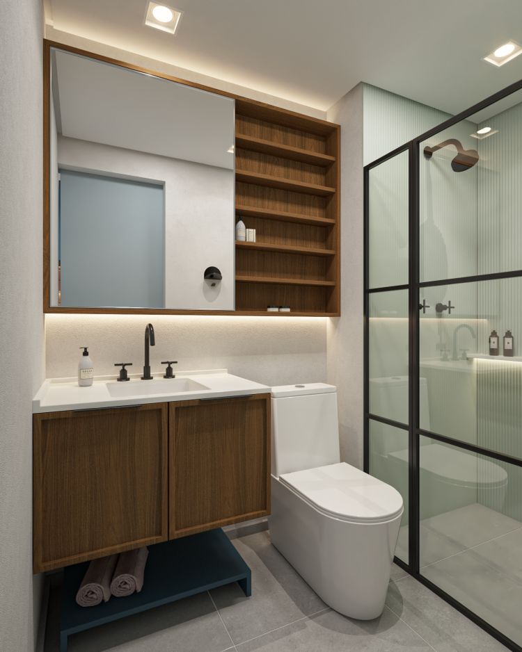 Projeto de arquitetura para reforma de apartamento studio em Pinheiros.