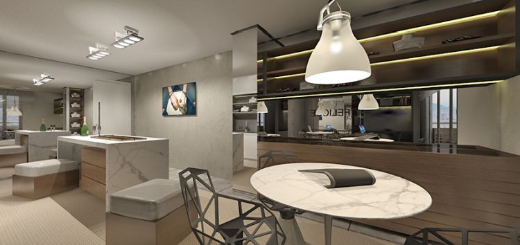 Projeto de arquitetura para reforma comercial em Santos, pelo escritório de arquitetura MWARQ, liderado pela arquiteta Marcela Wandenkolk. Joalheria nos Jardins.