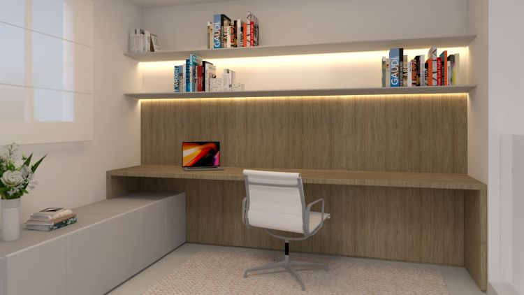 Projeto de arquitetura para reforma de apartamento duplex, pelo escritório de arquitetura MWARQ, liderado pela arquiteta Marcela Wandenkolk.