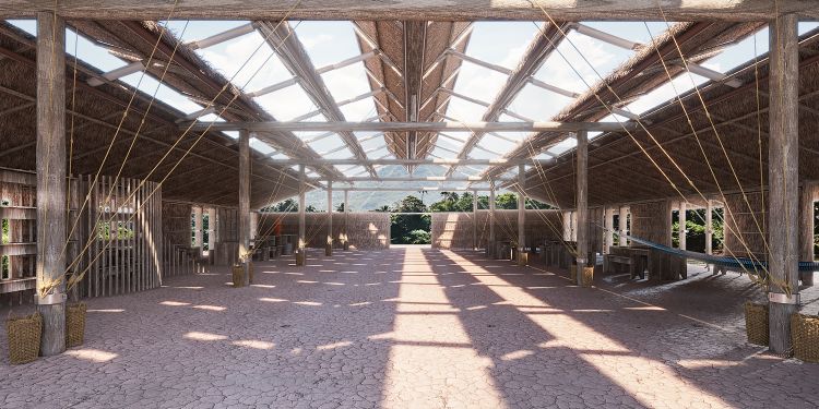 Projeto de arquitetura para edifício cultural, de hotelaria e sustentável na Amazônia, pelo escritório de arquitetura MWARQ, liderado pela arquiteta Marcela Wandenkolk.