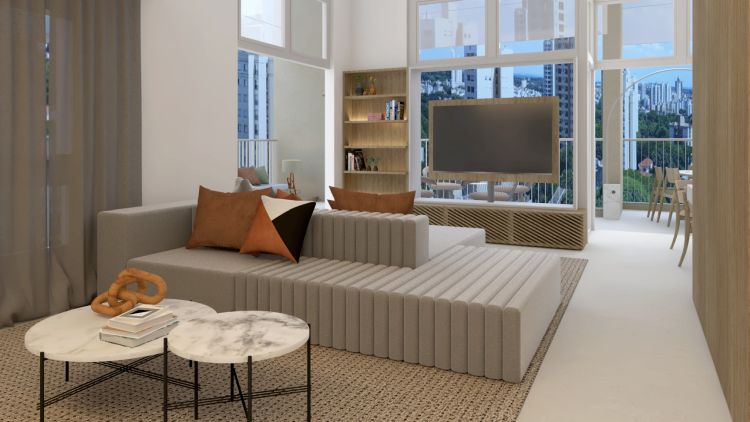 Projeto de arquitetura para reforma de apartamento duplex, pelo escritório de arquitetura MWARQ, liderado pela arquiteta Marcela Wandenkolk.