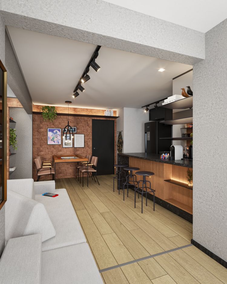 Projeto de arquitetura para reforma de apartamento em Perdizes, São Paulo, pelo escritório de arquitetura MWARQ, liderado pela arquiteta Marcela Wandenkolk.