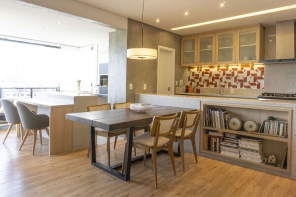 Projeto de arquitetura para reforma de apartamento em Alphaville, pelo escritório de arquitetura MWARQ, liderado pela arquiteta Marcela Wandenkolk.