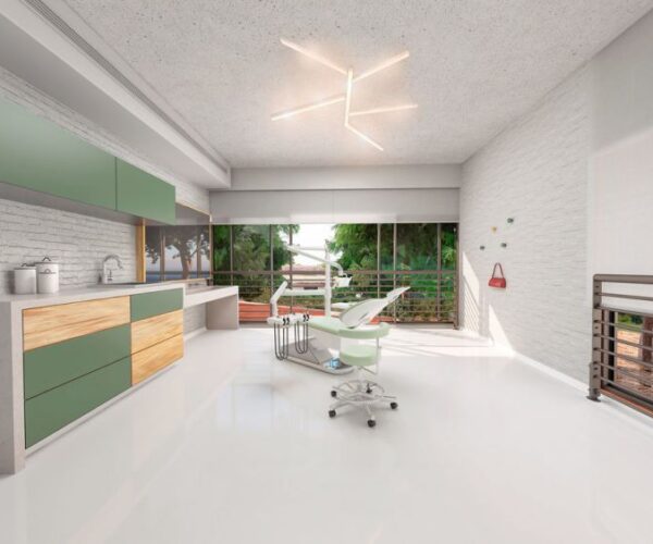 Projeto de arquitetura hospitalar, pelo escritório de arquitetura MWARQ, liderado pela arquiteta Marcela Wandenkolk.