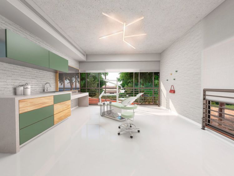 Projeto de arquitetura hospitalar, pelo escritório de arquitetura MWARQ, liderado pela arquiteta Marcela Wandenkolk.