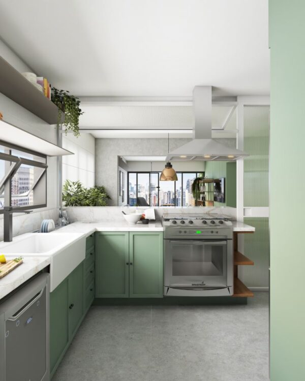 Projeto de arquitetura para reforma de apartamento em Moema, pelo escritório de arquitetura MWARQ, liderado pela arquiteta Marcela Wandenkolk.