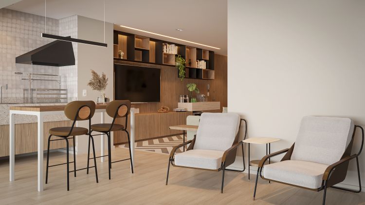 Projeto de arquitetura para reforma de apartamento em Perdizes, pelo escritório de arquitetura MWARQ, liderado pela arquiteta Marcela Wandenkolk.