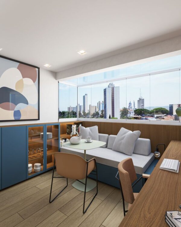 Projeto de arquitetura para reforma de apartamento studio em Pinheiros.