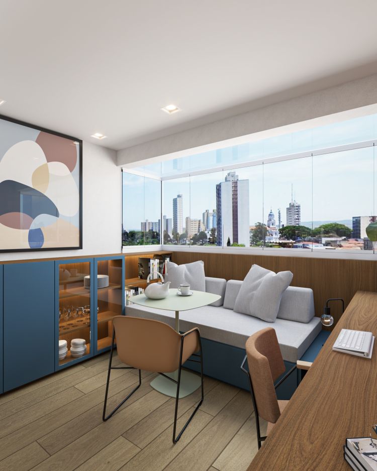 Projeto de arquitetura para reforma de apartamento studio em Pinheiros.