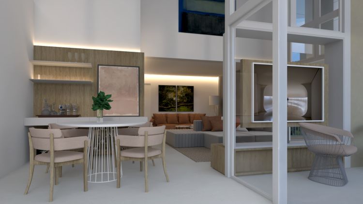 Projeto de arquitetura para reforma de apartamento duplex, pelo escritório de arquitetura MWARQ, liderado pela arquiteta Marcela Wandenkolk.