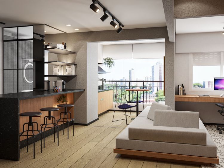 Projeto de arquitetura para reforma de apartamento em Perdizes, São Paulo, pelo escritório de arquitetura MWARQ, liderado pela arquiteta Marcela Wandenkolk.