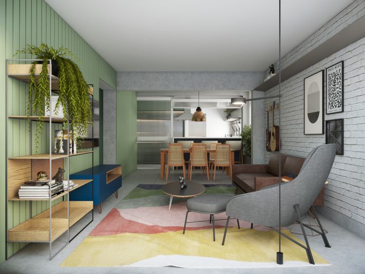 Projeto de arquitetura para reforma de apartamento em Moema, pelo escritório de arquitetura MWARQ, liderado pela arquiteta Marcela Wandenkolk.