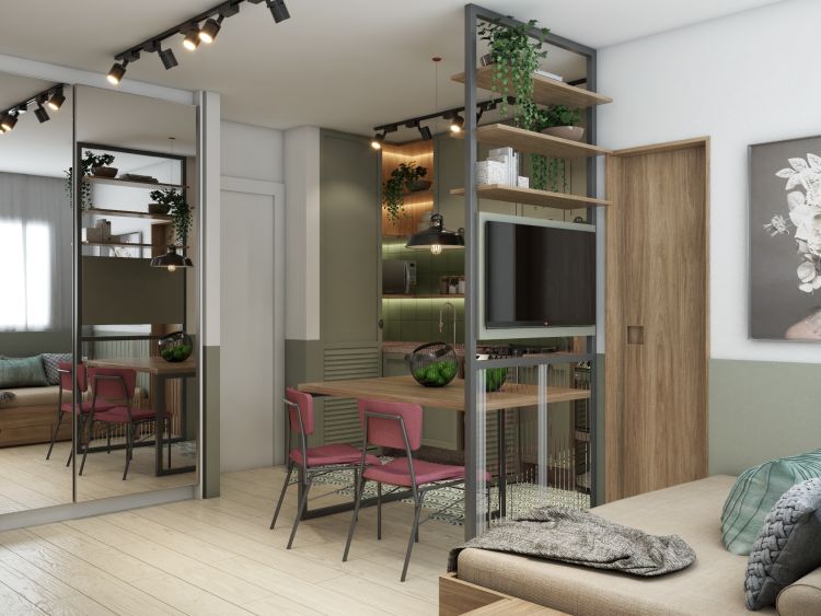 Projeto de arquitetura para reforma de apartamento studio, Consolação