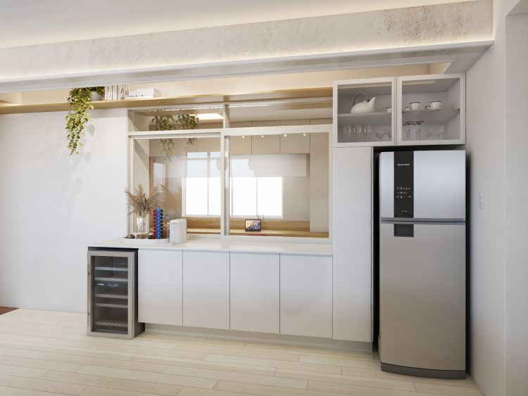 Projeto de arquitetura para reforma de apartamento na Bela Vista, São Paulo, pelo escritório de arquitetura MWARQ, liderado pela arquiteta Marcela.