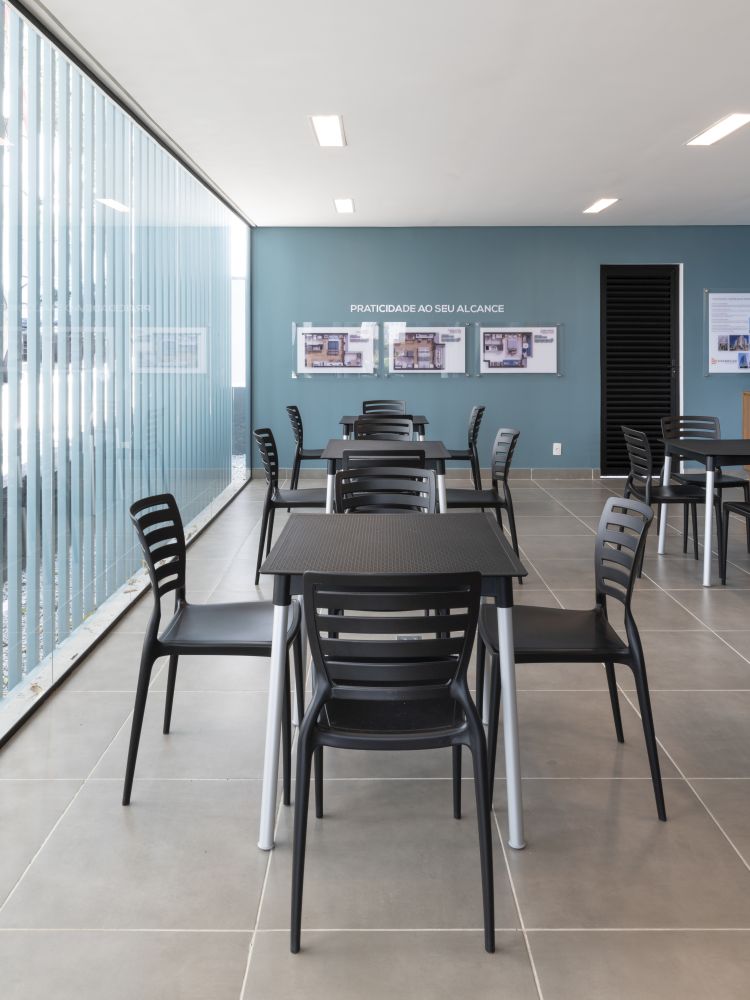 Projeto de arquitetura para stand de vendas do Empreendimento Your Code Liberdade, São Paulo, pelo escritório de arquitetura MWARQ, liderado pela arquiteta Marcela.