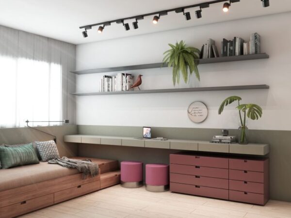 Projeto de arquitetura para reforma de apartamento studio, Consolação