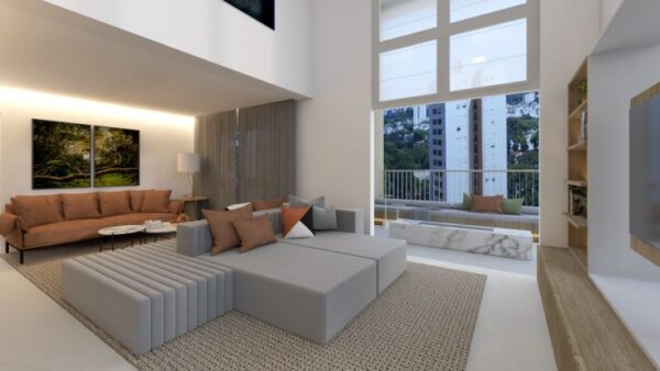 Projeto de arquitetura para reforma de apartamento duplex, pelo escritório de arquitetura MWARQ, liderado pela arquiteta Marcela Wandenkolk.