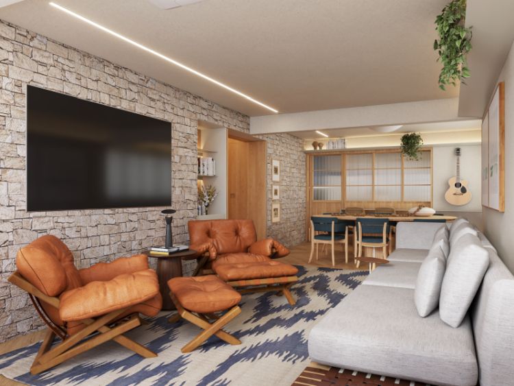 Projeto de arquitetura para reforma de apartamento em Moema, São Paulo – Apartamento D&G - Escritório de Arquitetura MWARQ