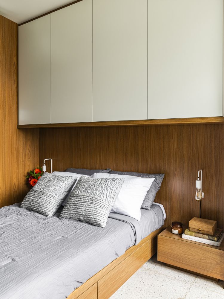 Projeto de arquitetura para reforma de apartamento studio decorado na Liberade, São Paulo, pelo escritório de arquitetura MWARQ, liderado pela arquiteta Marcela Wandenkolk.