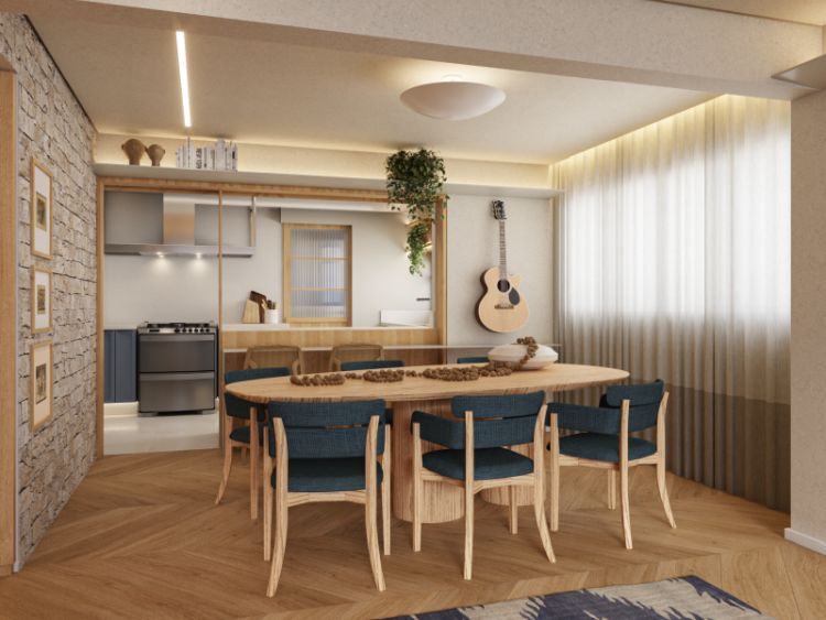 Projeto de arquitetura para reforma de apartamento em Moema, São Paulo – Apartamento D&G - Escritório de Arquitetura MWARQ