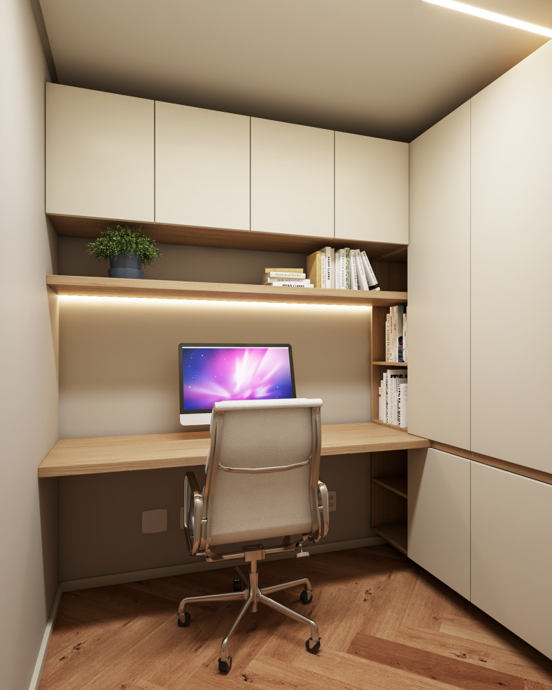 Arquiteta marcela wandenkolk. escritório de arquitetura MWARQ. Projeto de arquitetura no itaim. apartamento alto padrão.home office